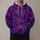 Magenta Violet Baroque Swirls for Night Out and Everyday Alternative Street Style All-over Print Hoodie (Lightweight) - 1