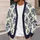 Navy Folk Floral Motifs For Cozy Autumn Layering And Everyday Women's Boho Style All-over Print Knitted Cardigan - 5