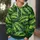 Watermelon Green Fruit Motif for Casual Spring and Autumn Everyday Wear All-over Print Hoodie (Lightweight) - 5