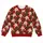 Santa Faces and Evergreen Trees for Festive Christmas Holiday Celebrations Together All-over Print Knitted Sweater - 4
