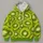 Lime Green Kiwi Slice Motif For Fresh Everyday Street Style Wear All-over Print Hoodie (Lightweight) - 4