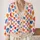 Multicolor Heart Motifs for Cheerful Layering and Everyday Spring Style for Women All-over Print Knitted Cardigan - 2