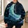Green Crescent Moon Beneath Starlit Clouds for Dreamy Nighttime Style and Daily Wear All-over Print Hoodie (Lightweight) - 6