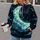 Green Crescent Moon Beneath Starlit Clouds for Dreamy Nighttime Style and Daily Wear All-over Print Hoodie (Lightweight) - 2