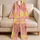 Blush Citrus Slice Watercolor Resort Nights for Cozy Summer Getaways for Women Satin Pajamas Set - 5
