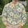 Oversized Cream Wildflowers and Blue Botanicals for Relaxed Springtime Everyday Style All-over Print Knitted Sweater - 6