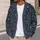 Gold Botanical Vine Motif on Navy Casual Layering Style for Women and Everyday Wear All-over Print Knitted Cardigan - 5