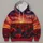 Crimson Tulip Sunset Field for Evening Outings and Bold Nature Lovers Who Love Color All-over Print Hoodie (Lightweight) - 4