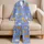 Retro Cartoon Cat Style For Cozy Nights, Vacations, Home, Gifts, And Cat Lovers Satin Pajamas Set - 5