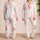 Ivory Smoke Plume Home Comfort for Cozy Evenings, Relaxed Mornings, and Gifts for Her Satin Pajamas Set - 2