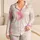 Ivory Smoke Plume Home Comfort for Cozy Evenings, Relaxed Mornings, and Gifts for Her Satin Pajamas Set - 1