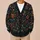 Dark Botanical Blooms for Relaxed Everyday Layering and Weekend Wear for Women’s Style All-over Print Knitted Cardigan - 6