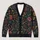 Dark Botanical Blooms for Relaxed Everyday Layering and Weekend Wear for Women’s Style All-over Print Knitted Cardigan - 1