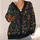 Dark Botanical Blooms for Relaxed Everyday Layering and Weekend Wear for Women’s Style All-over Print Knitted Cardigan - 4