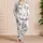 Vintage Nautical Anchor and Lighthouse Coastal Relaxation for Women Beach Getaways Satin Pajamas Set - 4
