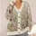 Butterflies And Wildflowers For Relaxed Everyday Layering, Nature-Loving Women’s Style All-over Print Knitted Cardigan - 4