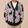 Black Cat Butterfly Floral Garden for Sweet Everyday Layering and Women's Vacation Style All-over Print Knitted Cardigan - 6