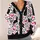 Black Cat Butterfly Floral Garden for Sweet Everyday Layering and Women's Vacation Style All-over Print Knitted Cardigan - 4