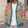 Colorful Floral Blooms and Garden Hues for Casual Layering and Everyday Style for Women All-over Print Knitted Cardigan - 5
