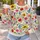 Colorful Garden Blooms for Spring Outings and Relaxed Everyday Style for Women All-over Print Knitted Sweater - 5