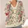 Romantic Botanical Floral Blooms for Everyday Layering and Weekend Garden Outings All-over Print Knitted Cardigan - 4