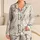 Butterfly Sketch Evening Set For Cozy Nights And Gift Giving In Soft Ivory Tones Satin Pajamas Set - 1