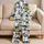 Blue And Yellow Hibiscus Resort Escape For Tropical Vacation Nights For Women Satin Pajamas Set - 5