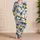 Blue And Yellow Hibiscus Resort Escape For Tropical Vacation Nights For Women Satin Pajamas Set - 4