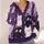 Purple Cat Faces For Playful Everyday Layering And Casual Weekend Style For Women All-over Print Knitted Cardigan - 4