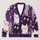 Purple Cat Faces For Playful Everyday Layering And Casual Weekend Style For Women All-over Print Knitted Cardigan - 1