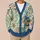 Patchwork Citrus Florals for Beach Days and Casual Layering, Women's Bohemian Style All-over Print Knitted Cardigan - 6