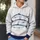 Three Blue Fish Motif for Coastal Casual Days and Relaxed Everyday Style for Men All-over Print Hoodie (Lightweight) - 5