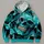 Turquoise Skull Motif for Bold Gothic Streetwear and Alternative Everyday Style All-over Print Hoodie (Lightweight) - 4