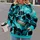Turquoise Skull Motif for Bold Gothic Streetwear and Alternative Everyday Style All-over Print Hoodie (Lightweight) - 2