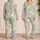 Pastel Easter Eggs on Sage Green for Spring Gatherings and Cozy Holiday Lounging Satin Pajamas Set - 2