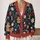 Christmas Gingerbread Candy Cane Holiday Motifs For Cozy Winter Gifting And Parties All-over Print Knitted Cardigan - 2
