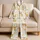 Cute Corgi Puppy Heart Accent Cozy Gift for Relaxed Days and Sweet Lounging At Home Satin Pajamas Set - 5