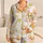 Cute Corgi Puppy Heart Accent Cozy Gift for Relaxed Days and Sweet Lounging At Home Satin Pajamas Set - 1