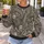 Charcoal Geometric Mosaic for Elegant Autumn Evenings and Artistic Everyday Style All-over Print Knitted Sweater - 5