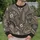 Charcoal Geometric Mosaic for Elegant Autumn Evenings and Artistic Everyday Style All-over Print Knitted Sweater - 6