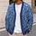 Blue Wildflower Lace Motif for Beach Days and Relaxed Vacation Layering Women’s Style All-over Print Knitted Cardigan - 5