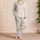 Easter Bunny And Chick Pastel Ivory Cozy Holiday Style For Women And Girls At Home Satin Pajamas Set - 4