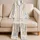 Easter Bunny And Chick Pastel Ivory Cozy Holiday Style For Women And Girls At Home Satin Pajamas Set - 5