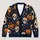 Halloween Skull Pumpkin Bats and Stars for Cozy Fall Layering Women's Gothic Style All-over Print Knitted Cardigan - 1