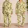Tropical Coconut Palm Leaf Vacation Resort Essentials For Women, Men, And Teens Style Satin Pajamas Set - 2