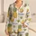 Tropical Pineapple Motifs For Summer Lounging And Gift Giving, Relaxed Everyday Wear Satin Pajamas Set - 1