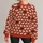 Ivory Sheep on Rust Red for Cozy Farmhouse Days and Everyday Country Style Wear All-over Print Knitted Sweater - 1
