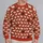 Ivory Sheep on Rust Red for Cozy Farmhouse Days and Everyday Country Style Wear All-over Print Knitted Sweater - 2