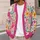 Colorful Wildflower Garden for Cheerful Everyday Layering and Relaxed Weekend Style All-over Print Knitted Cardigan - 5