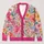 Colorful Wildflower Garden for Cheerful Everyday Layering and Relaxed Weekend Style All-over Print Knitted Cardigan - 1